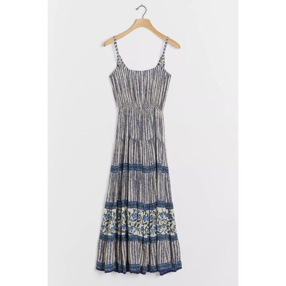 Anthropologie Beachgold Layla Tiered Midi Dress - Picture 3 of 9